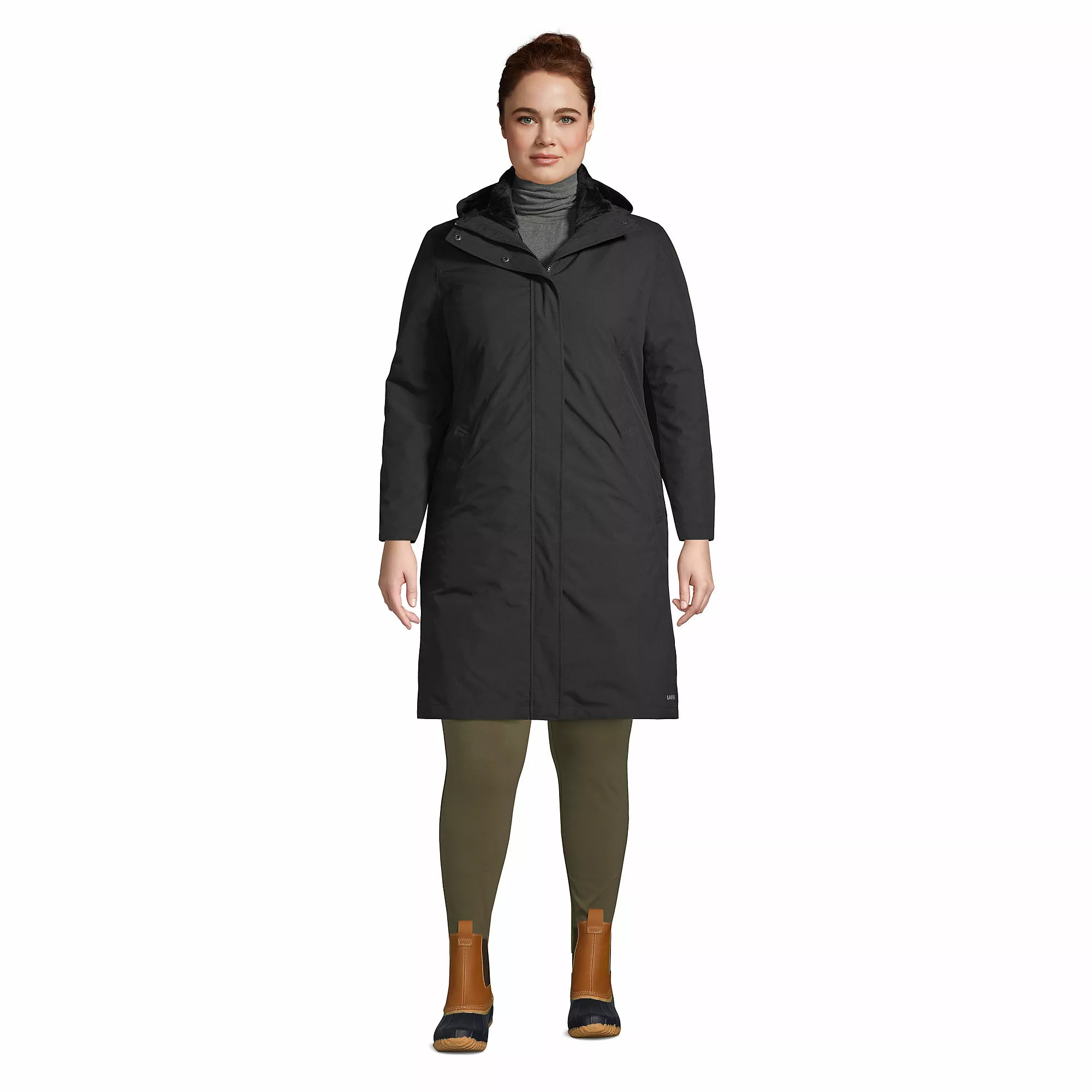 Lands' End Women's Plus Size Insulated 3 In 1 Primaloft Parka