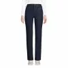Lands' End Women's Recover High Rise Straight Leg Flannel Lined Jeans