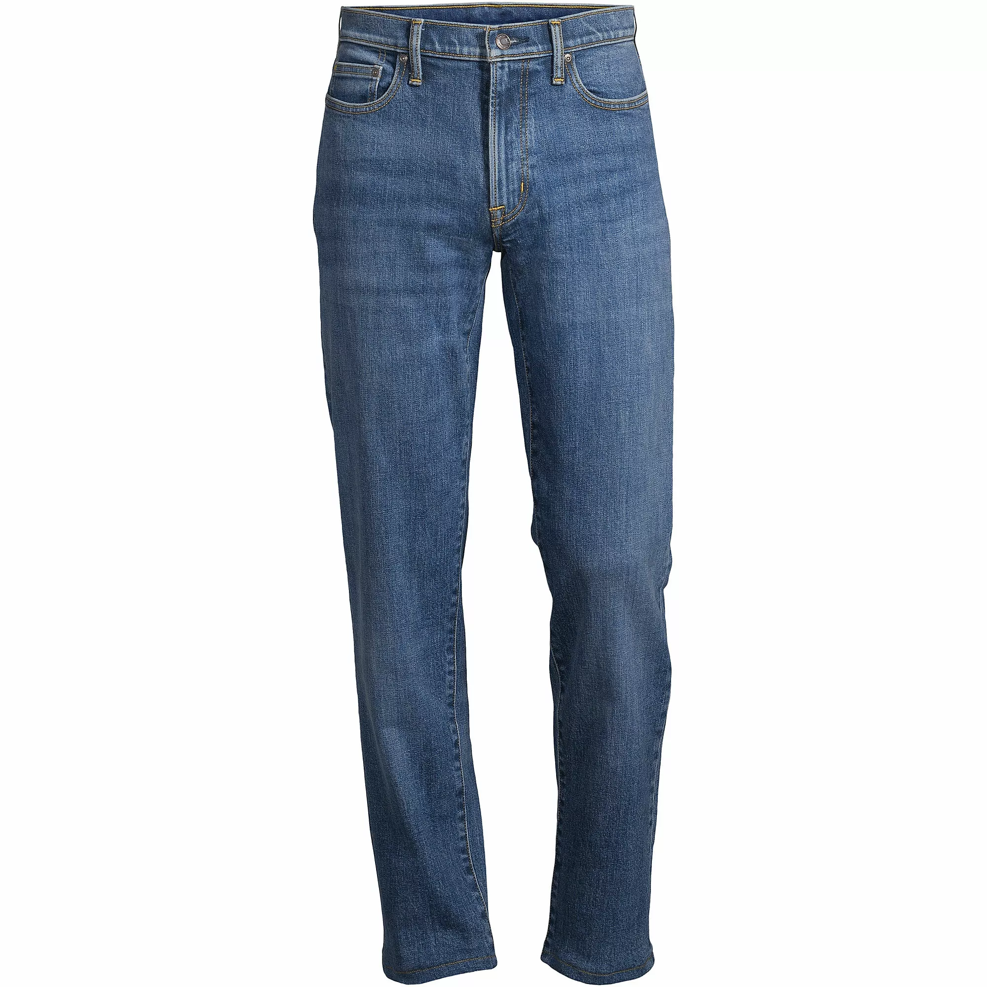 Lands' End Men's Big And Tall Straight Fit Comfort-First Jeans - Image 5