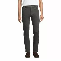 Lands' End Men's Slim Fit Comfort-First Jeans Washed Black