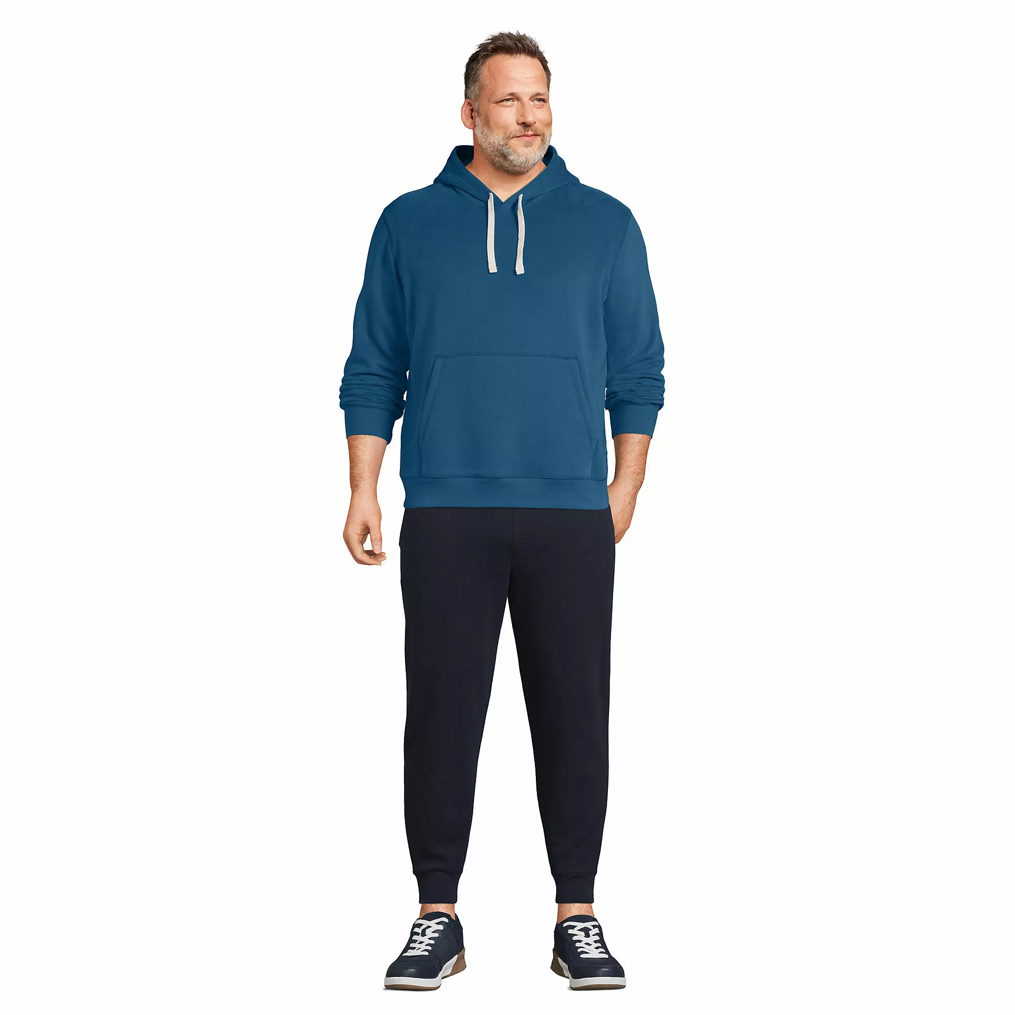 Lands' End Men's Big And Tall Serious Sweats Pullover Hoodie - Image 4
