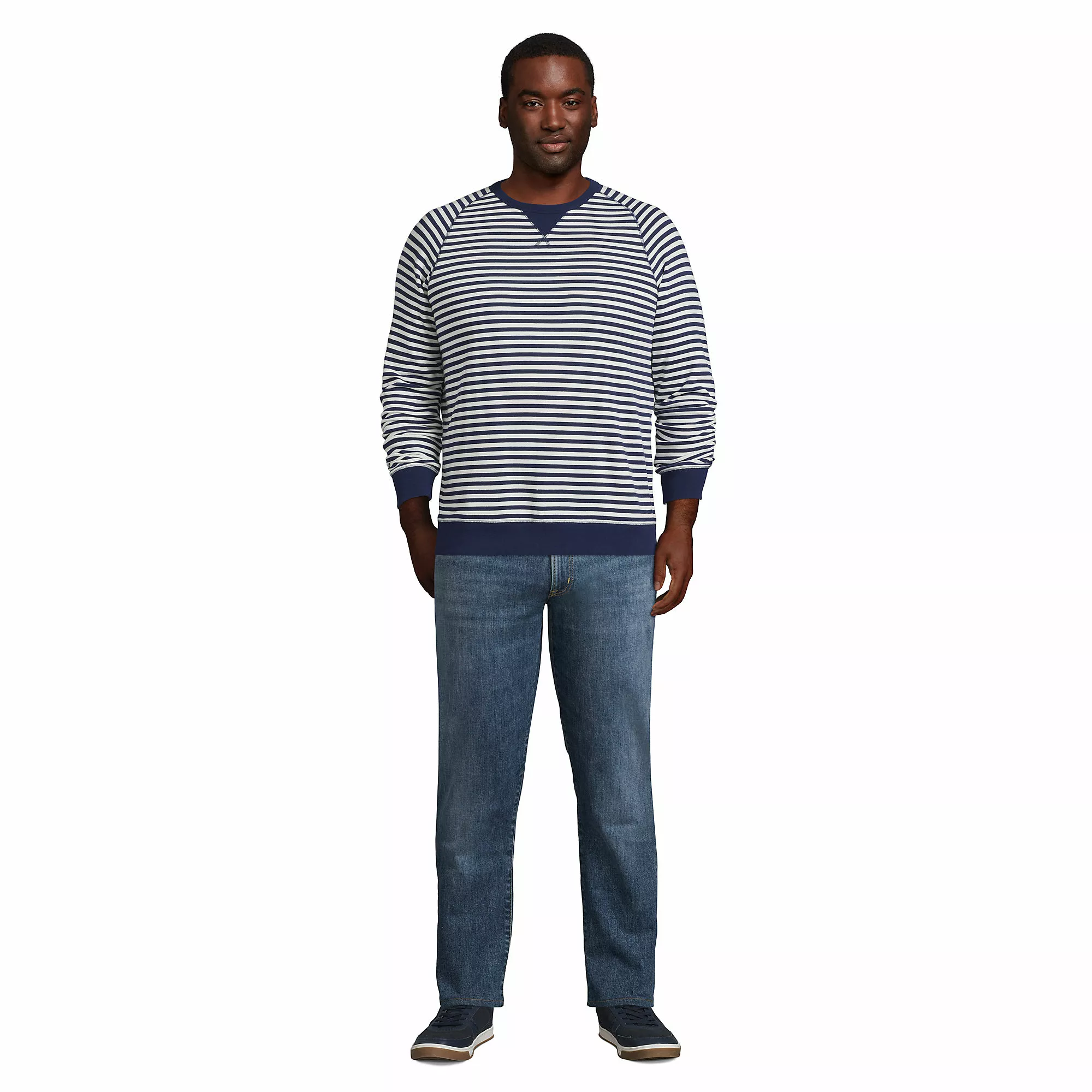 Lands' End Men's Big And Tall Straight Fit Comfort-First Jeans - Image 4