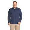 Lands' End Men's Big And Tall Long Sleeve Coolmax Mesh Polo