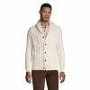 Lands' End Men's Cotton Blend Cable Shawl Cardigan Sweater