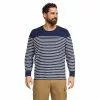 Lands' End Men's Big And Tall Long Sleeve Rugby Crew Tee
