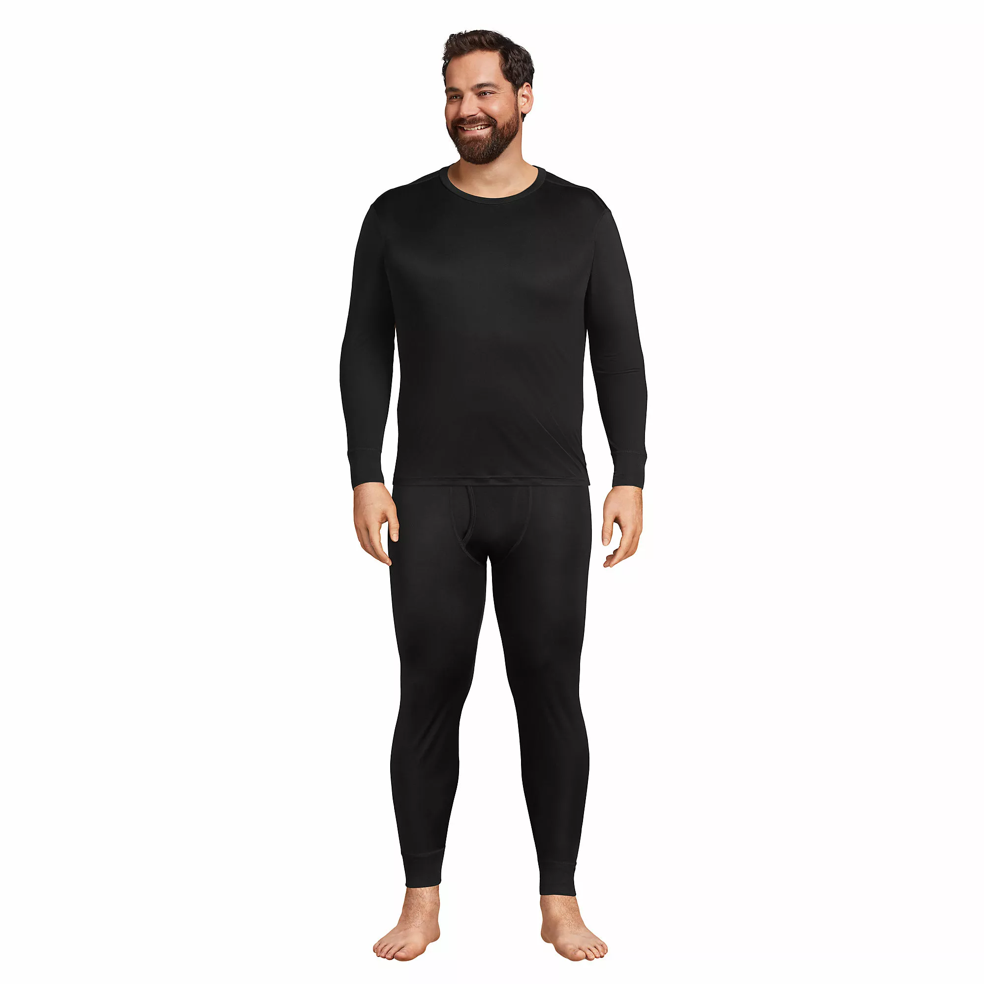 Lands' End Men's Big And Tall Silk Long Underwear Pants - Image 4