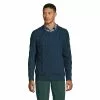 Lands' End Men's Cotton Blend Aran Cable Crew Neck Sweater