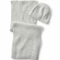 Lands' End Women's Cashmere Winter Hat And Scarf Set