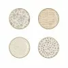Viva By Vietri Earth Assorted Cocktail Plates Set Of 4