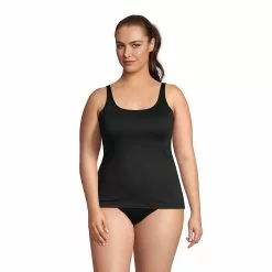 Lands' End Women's Comfort Knit Built In Bra Cami