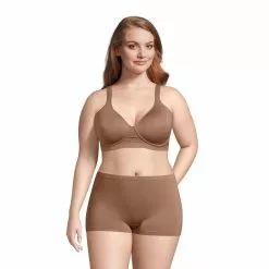 Lands' End Women's Wireless Seamless T-Shirt Bra