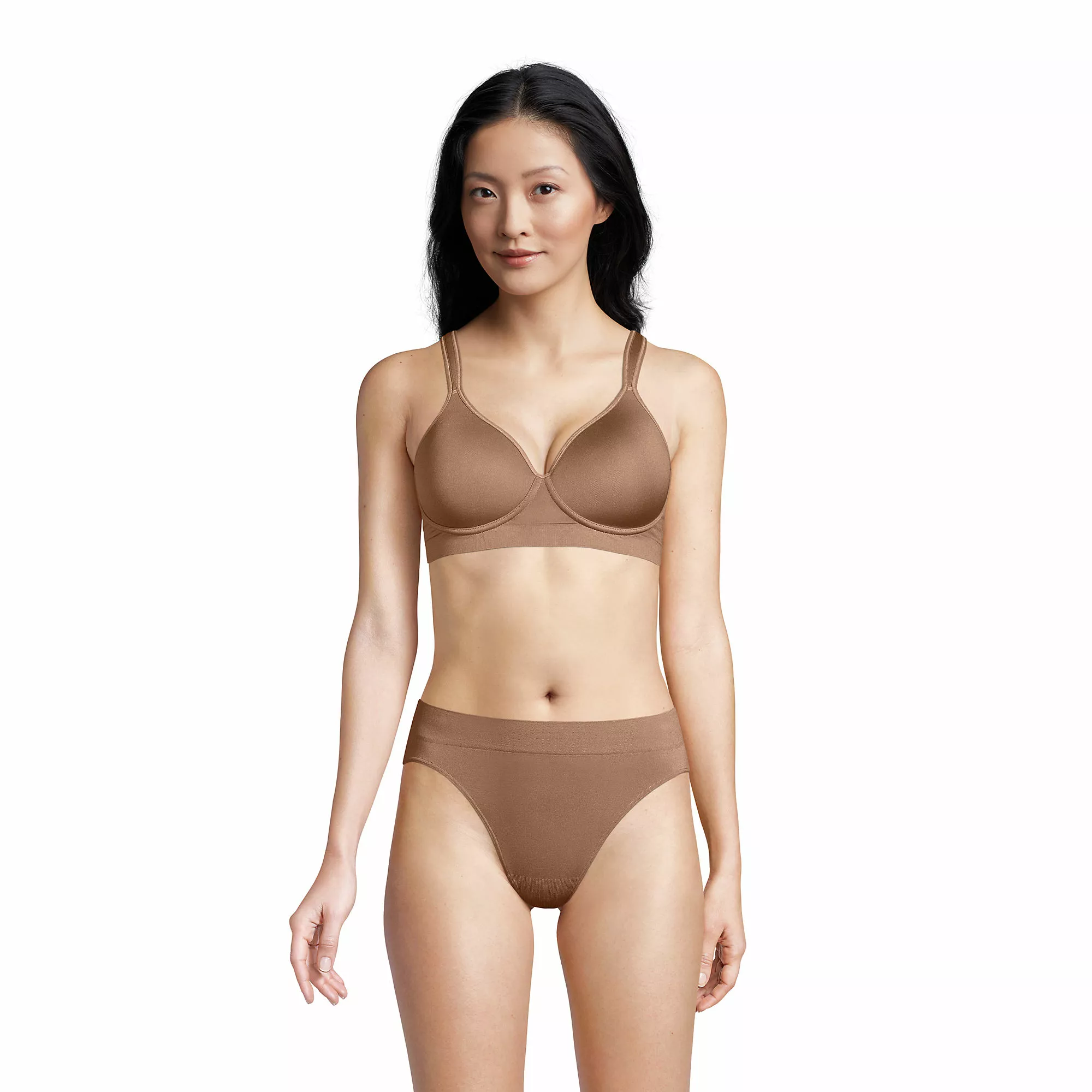 Lands' End Women's Wireless Seamless T-Shirt Bra - Image 2