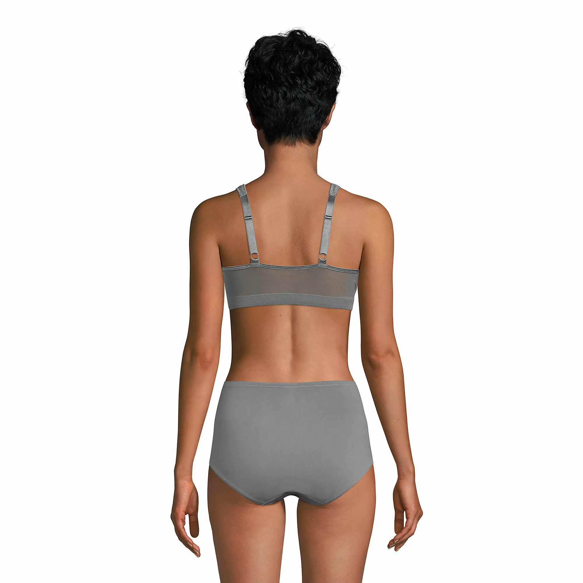 Lands' End Women's Wireless Jacquard Front Closure Bra - Image 3