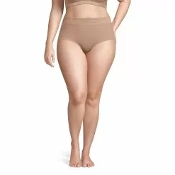 Lands' End Women's Jacquard High Rise Brief Underwear- 2 Pack