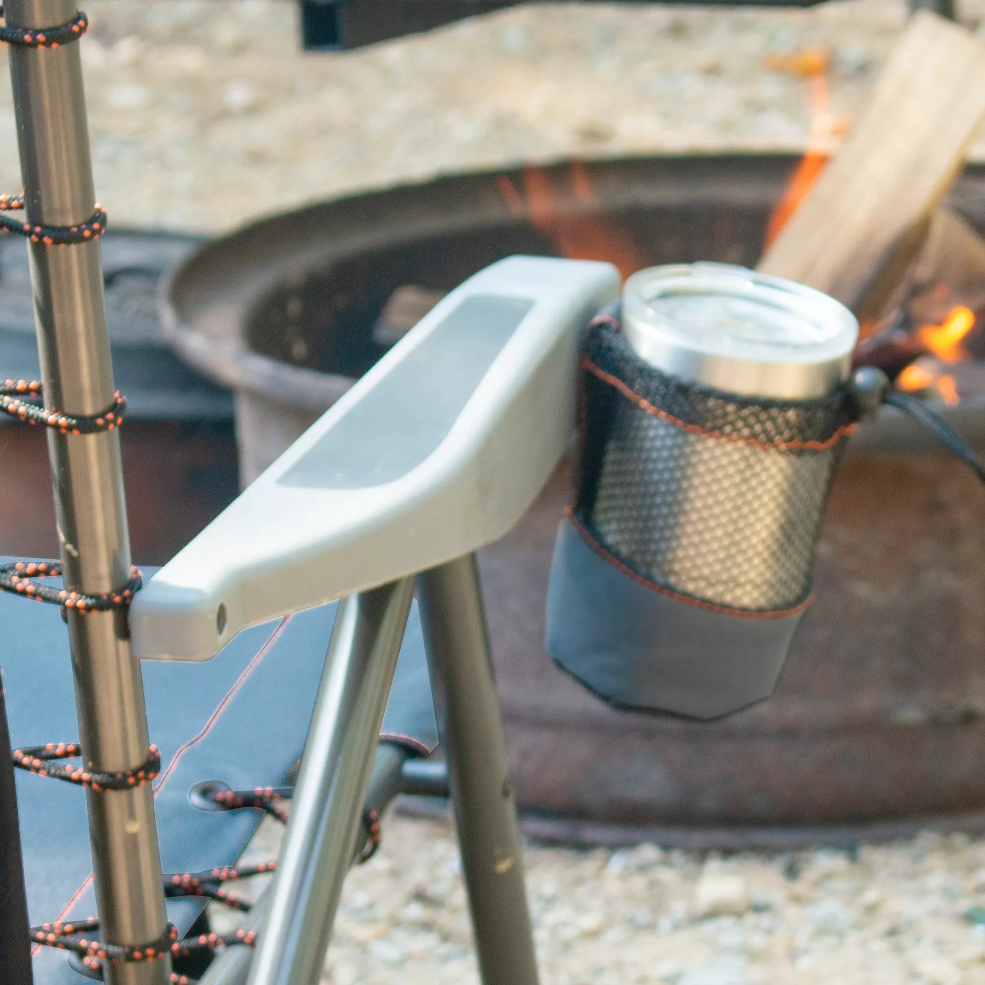 Rio Lace-Up Suspension Backpack Camping Chair With Removable Backpack Bag - Image 7