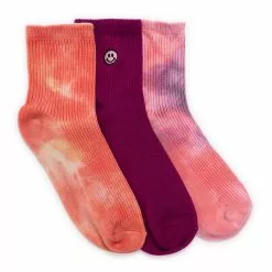 Muk Luks Women's 3 Pack Terry Crew Socks