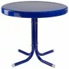 Northlight Outdoor Retro Metal Tulip Round Patio Bistro Side Table