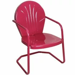 Northlight Outdoor Retro Metal Tulip Patio Dining Chair