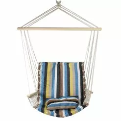 Northlight Outdoor Striped Hanging Hammock Chair