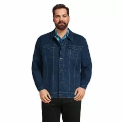 Blake Shelton X Lands' End Men's Big And Tall Unlined Denim Trucker Jacket