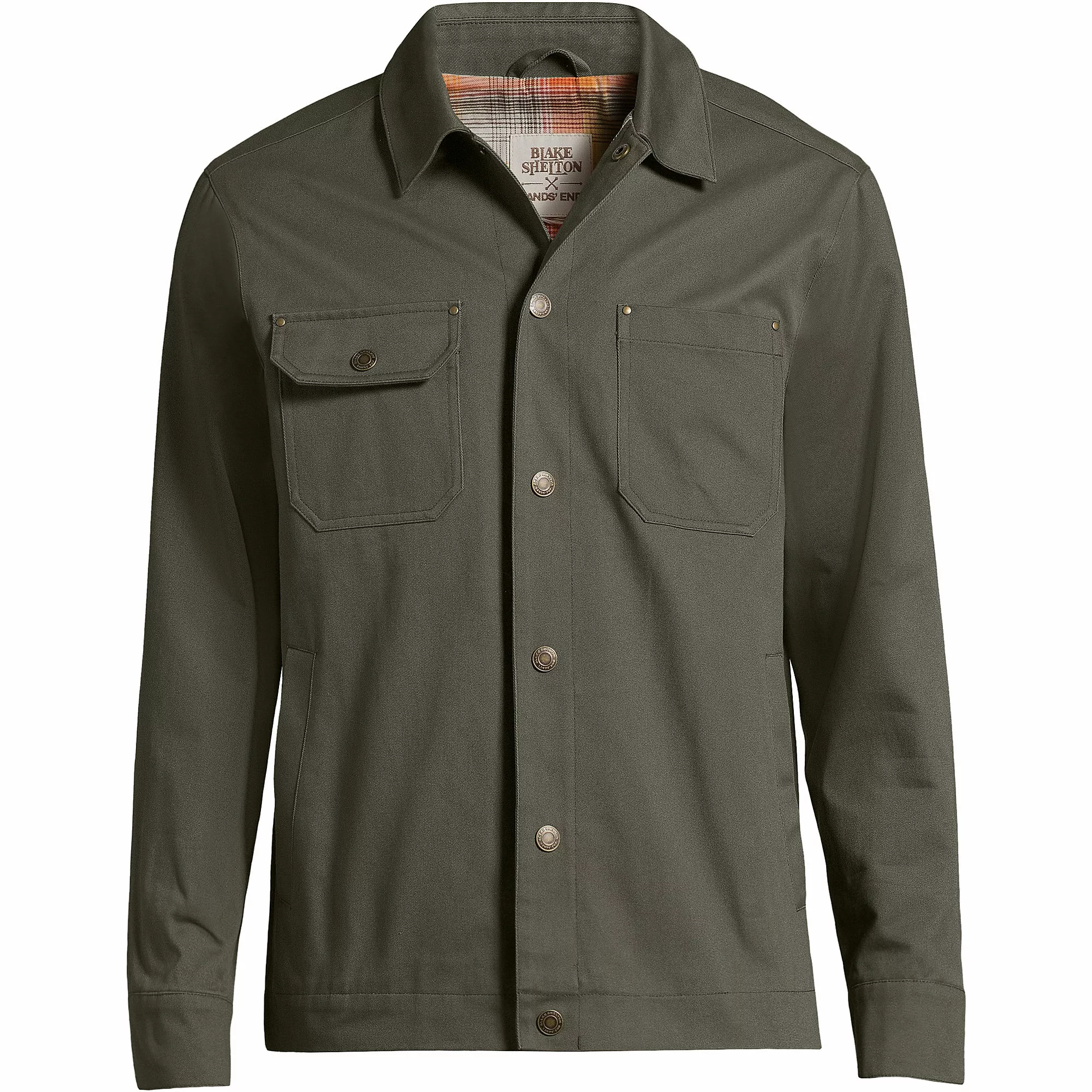 Blake Shelton X Lands' End Men's Cotton Lined Chore Utility Jacket - Image 2
