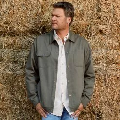 Blake Shelton X Lands' End Men's Cotton Lined Chore Utility Jacket