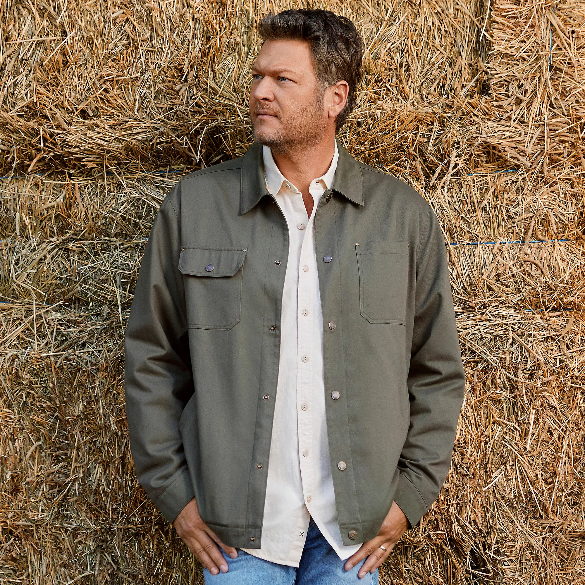 Blake Shelton X Lands' End Men's Cotton Lined Chore Utility Jacket