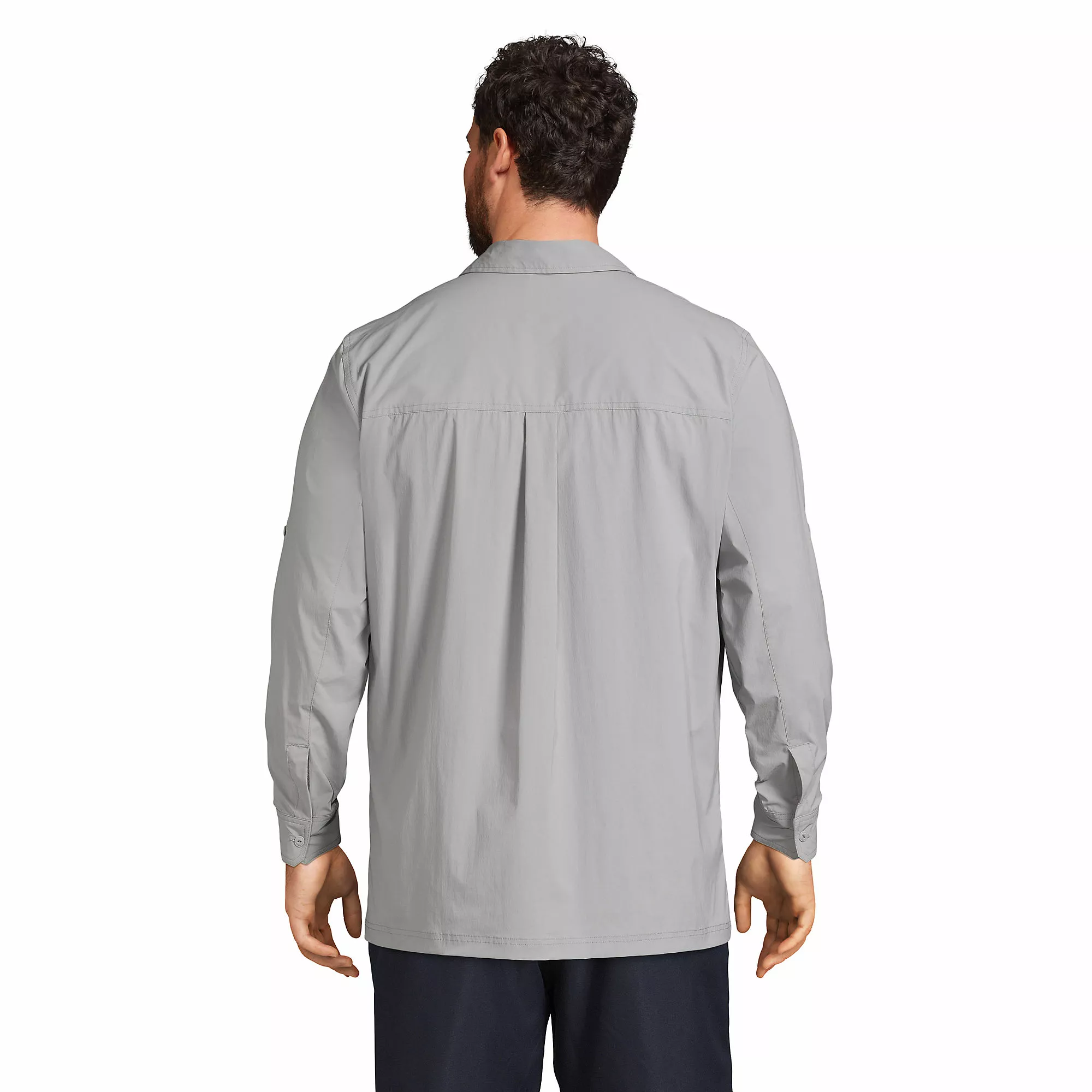 Blake Shelton X Lands' End Men's Big And Tall UPF 50 Outrigger Woven Swim Tee Rash Guard - Image 4