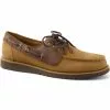 Lands' End Men's Comfort Casual Suede Leather Boat Shoes