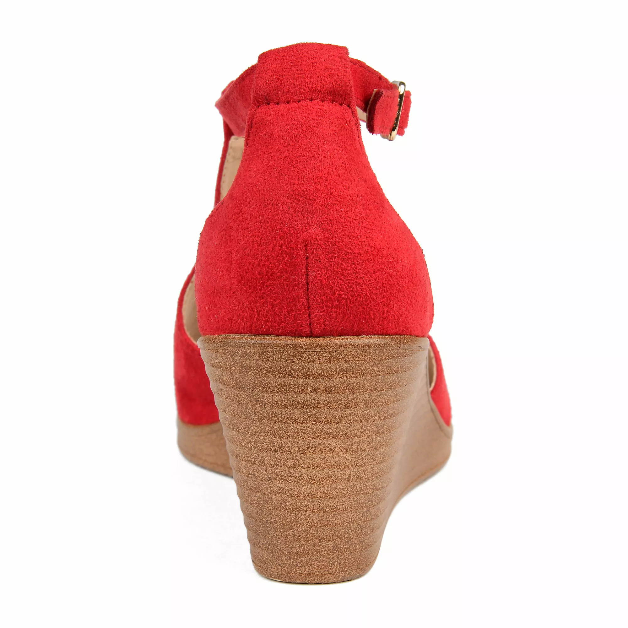 Journee Collection Women's Kedzie Comfort Ankle Strap Wedge Sandals - Image 5