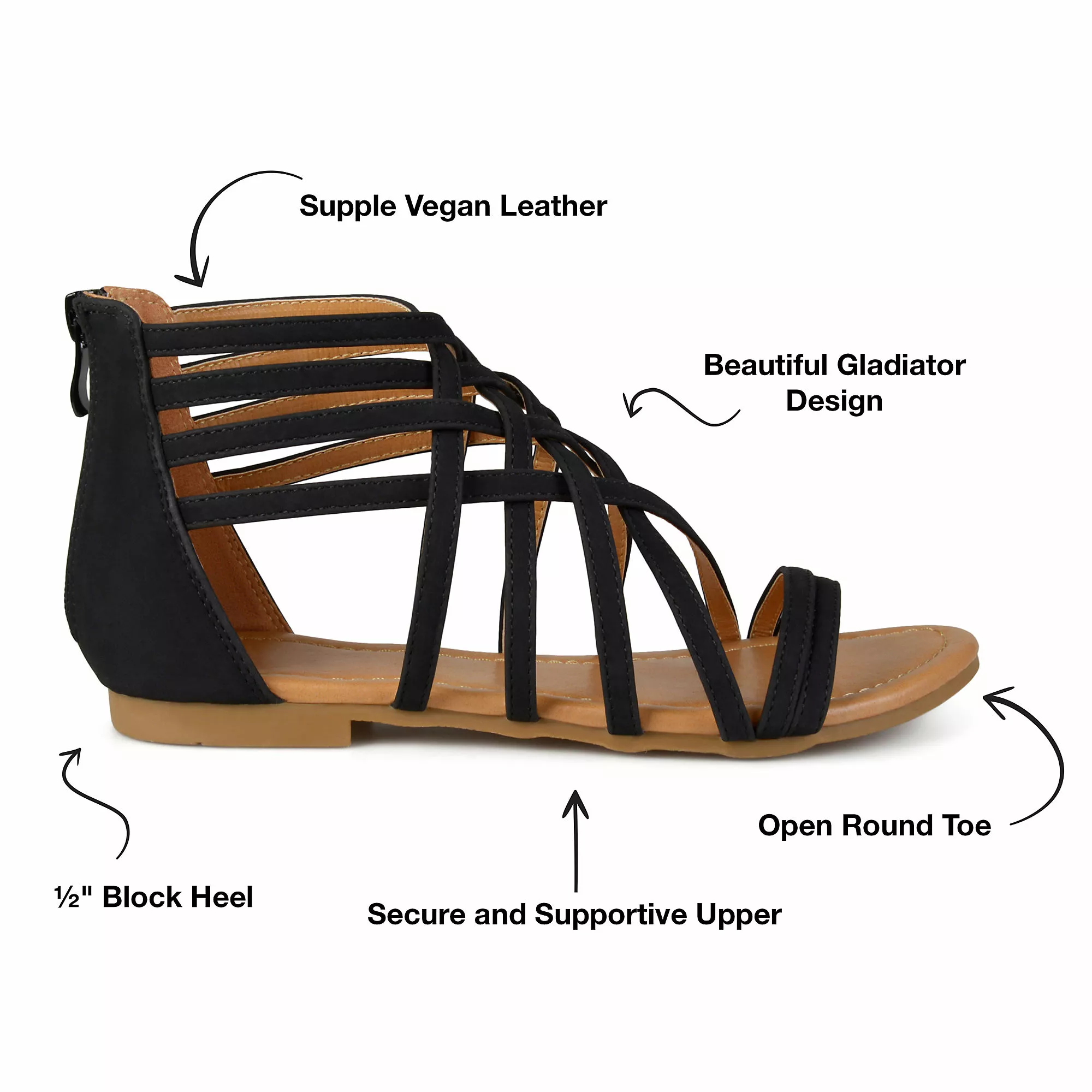 Journee Collection Women's Hanni Strappy Gladiator Sandals - Image 7