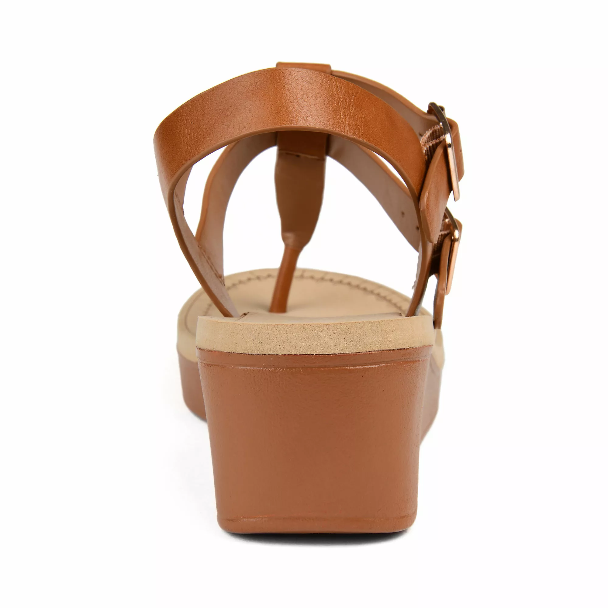 Journee Collection Women's Bianca Comfort T-Strap Wedge Sandals - Image 5