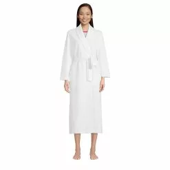 Lands' End Women's Waffle Long Robe