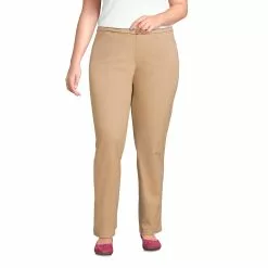 Lands' End Women's Plus Size Mid Rise Pull On Knockabout Chino Pants