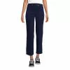 Lands' End Women's Starfish High Rise Pull On Knit Denim Straight Crop Jeans