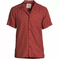 Blake Shelton X Lands' End Men's Traditional Fit Short Sleeve Hawaiian Shirt
