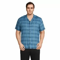 Blake Shelton X Lands' End Men's Big And Tall Traditional Fit Short Sleeve Hawaiian Shirt