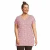 Lands' End Women's Plus Size Short Sleeve Jersey Extra Long Vneck Tunic