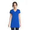 Lands' End Women's Short Sleeve Jersey Extra Long Vneck Tunic