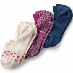 Lands' End Women's No Show Socks 3 Pack
