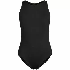 Lands' End Women's Plus Size Chlorine Resistant High Neck High Leg Portrait Back Swimsuit