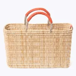 MERSEA Medina Straw Market Basket Tote Bag