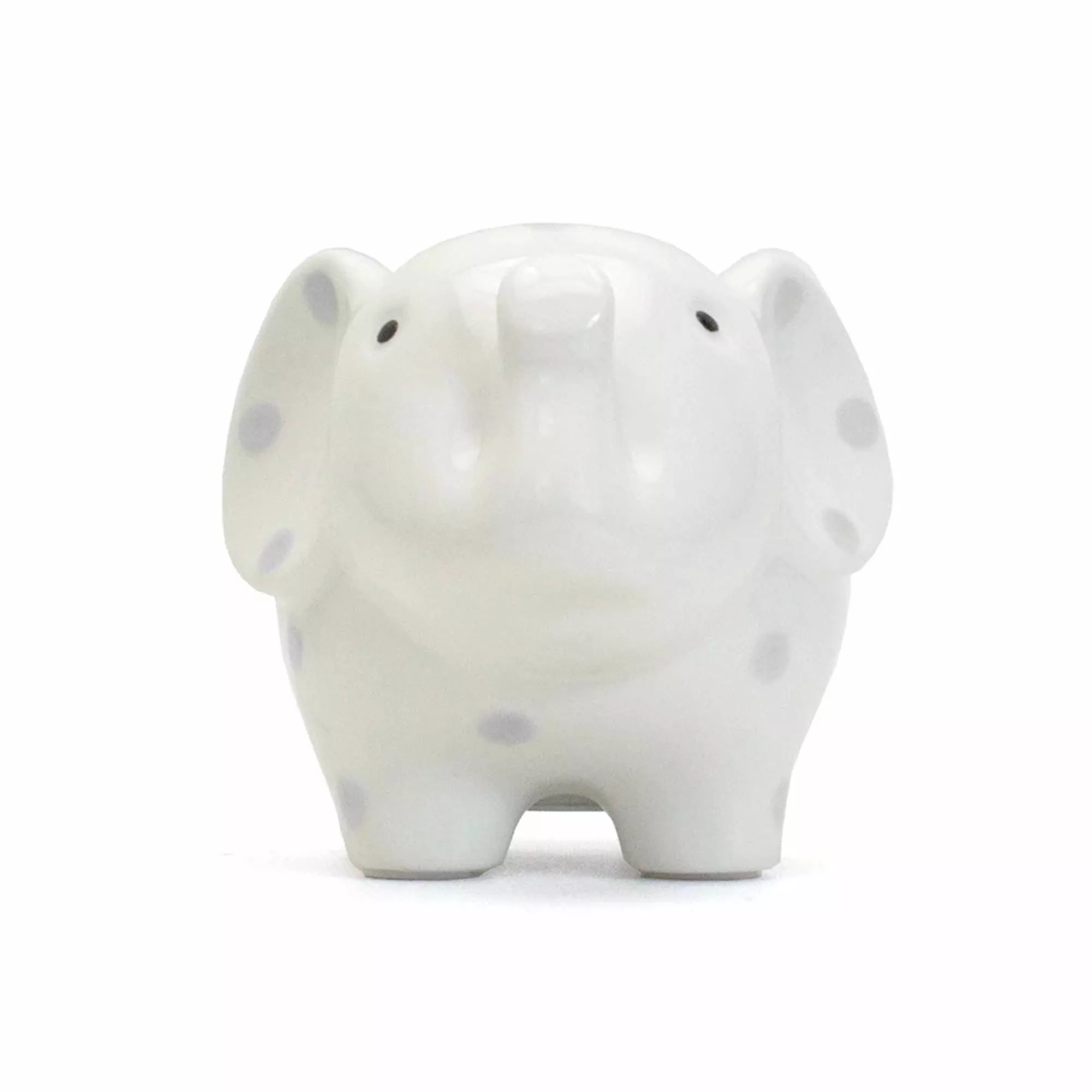 Child To Cherish Ceramic Polka Dot Elephant Piggy Bank - Image 3
