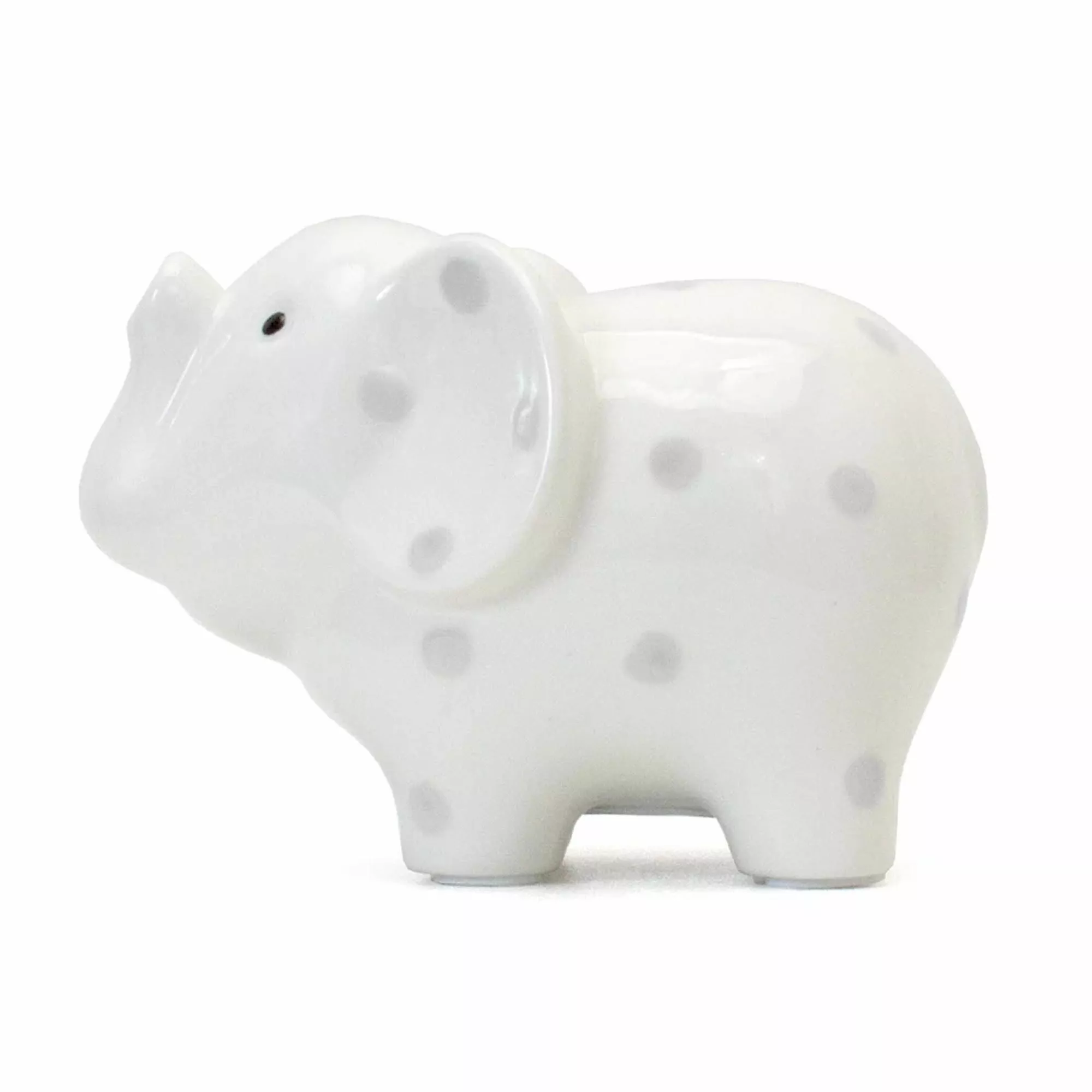 Child To Cherish Ceramic Polka Dot Elephant Piggy Bank - Image 5