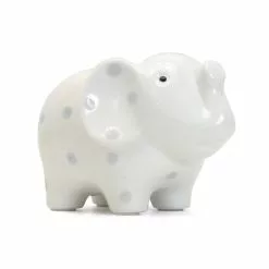 Child To Cherish Ceramic Polka Dot Elephant Piggy Bank
