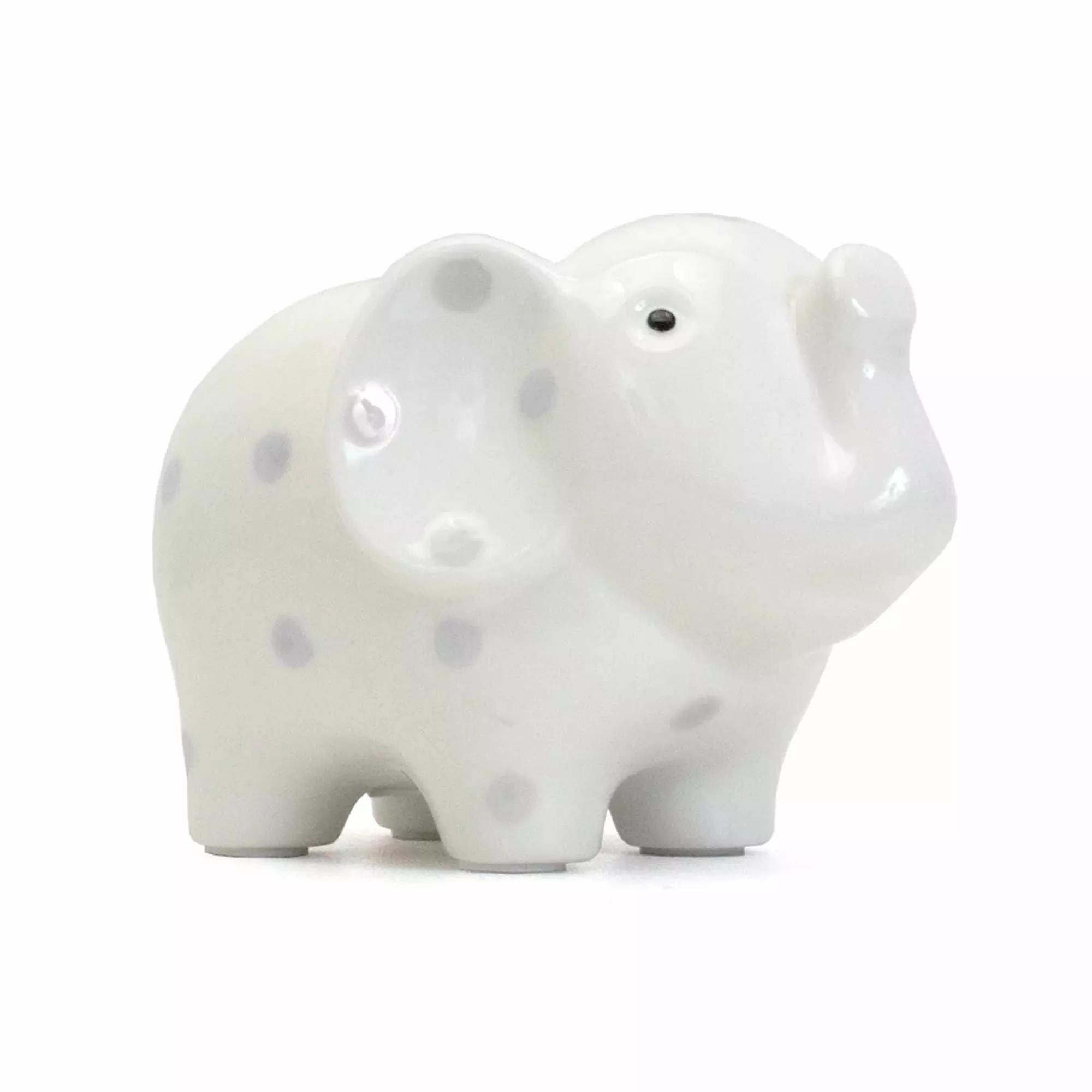 Child To Cherish Ceramic Polka Dot Elephant Piggy Bank