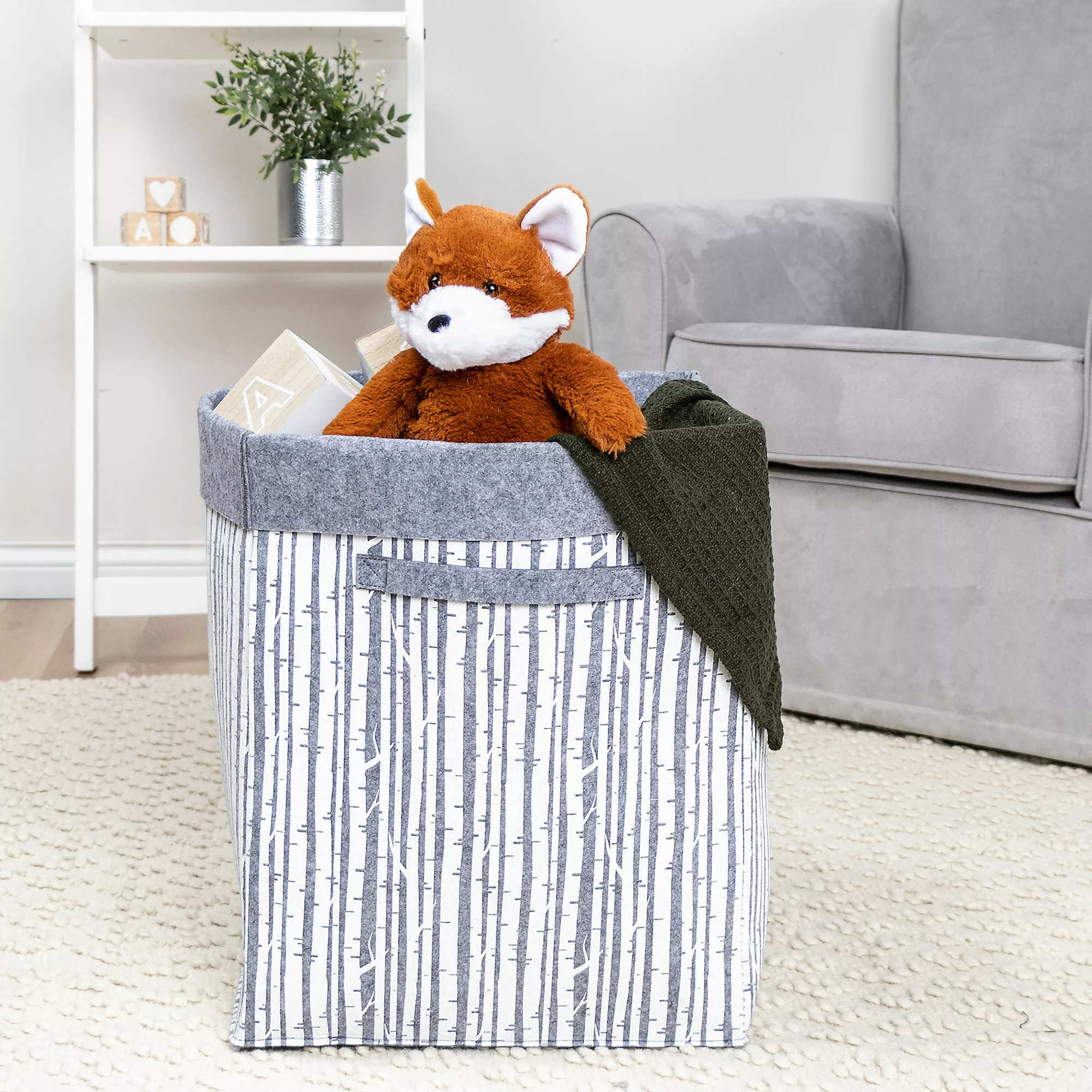Sammy & Lou Sammy And Lou Bin Felt Storage Hamper - Image 5