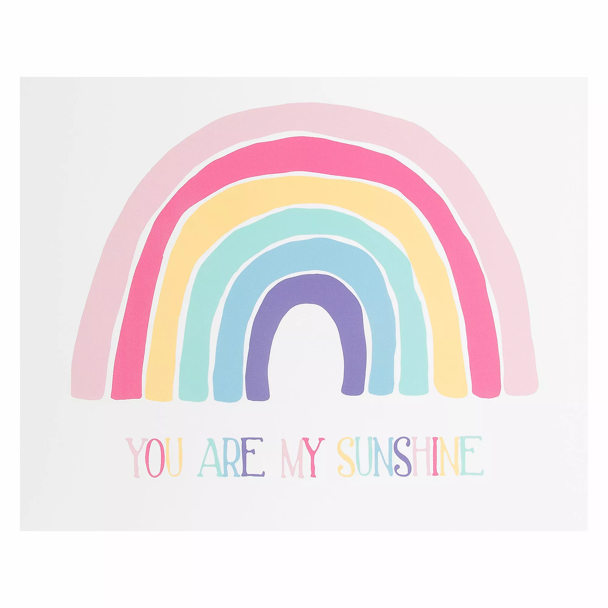 Sammy & Lou Sammy And Lou You Are My Sunshine Rainbow Canvas Wall Art