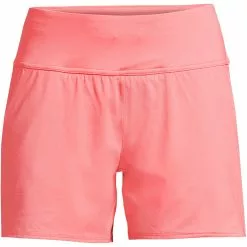 Lands' End Women's Plus Size Chlorine Resistant 5" Swim Short With Panty