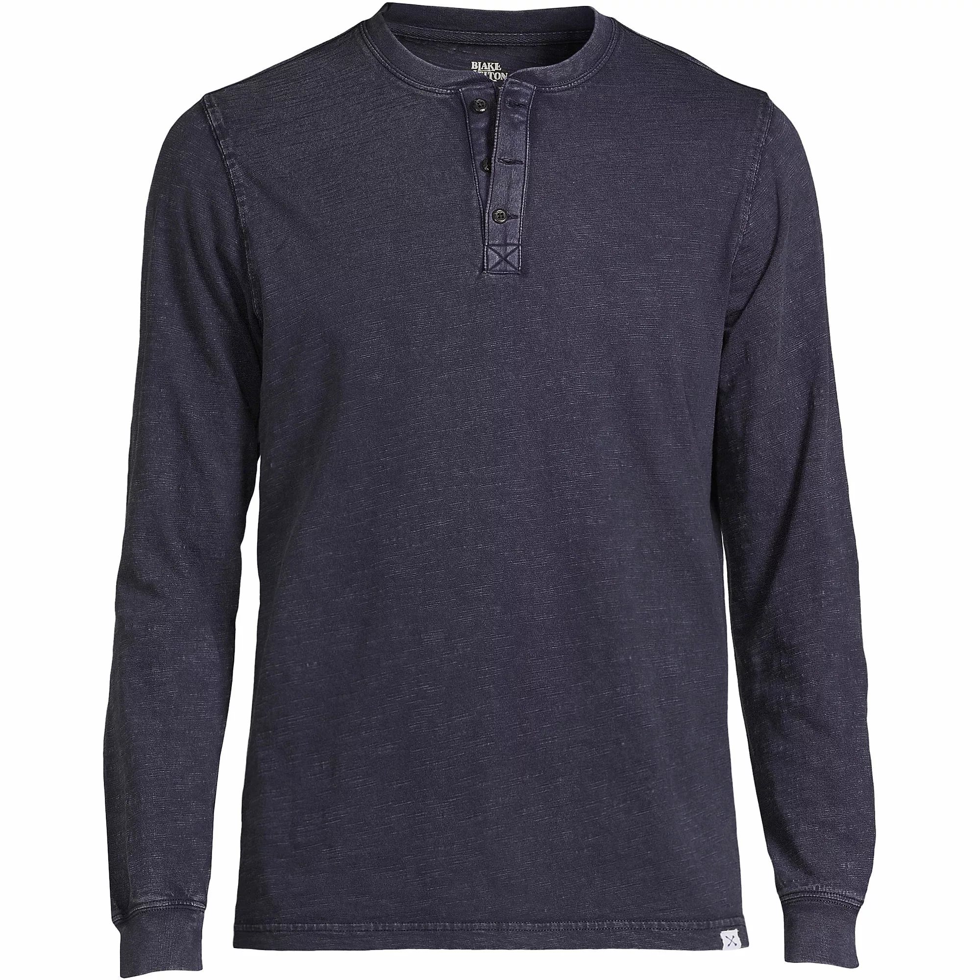 Blake Shelton X Lands' End Men's Long Sleeve Garment Dye Slub Henley